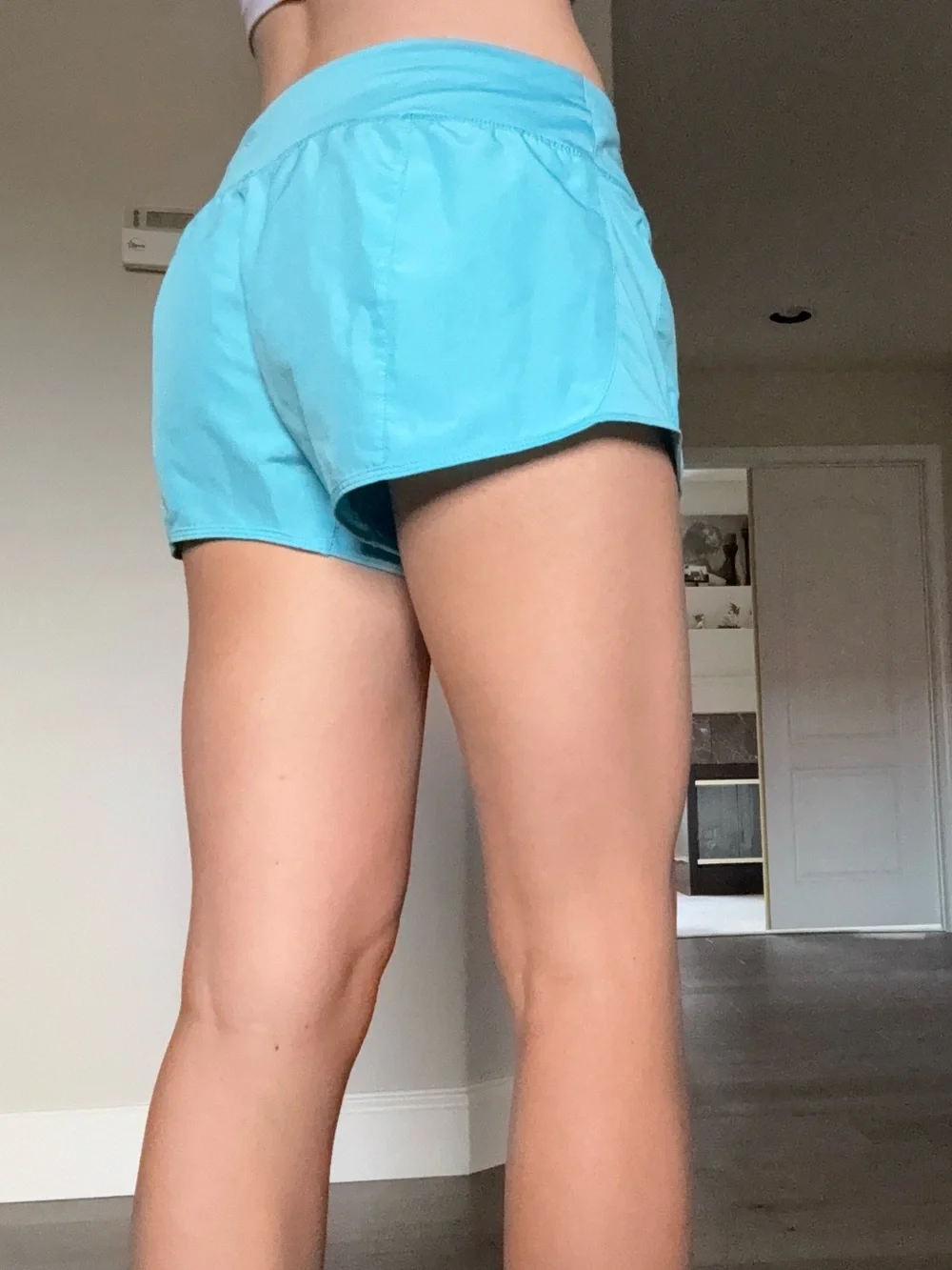 Nike Light Blue Women's Athletic Shorts